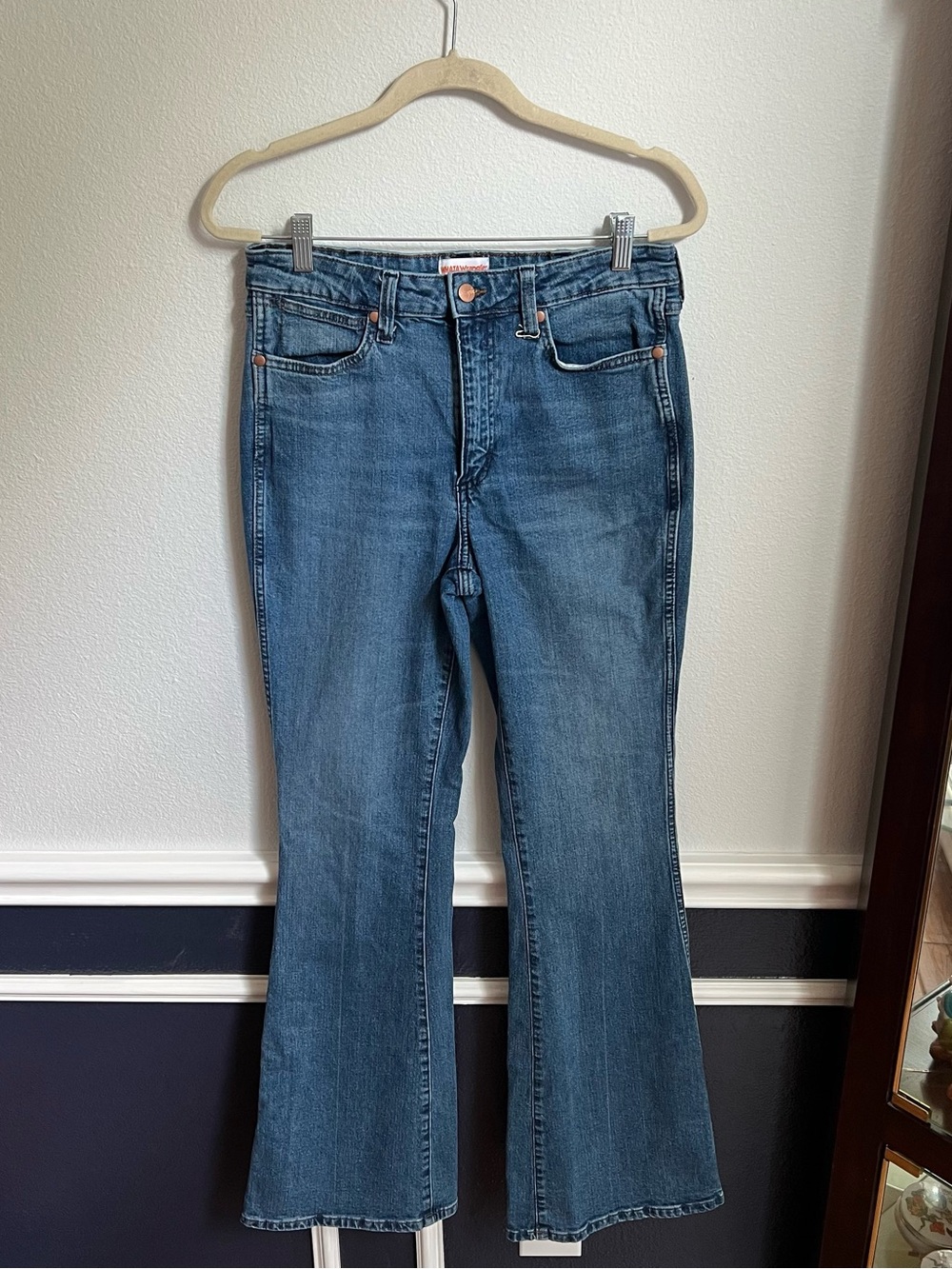 Wrangler x Whataburger Collab Limited Edition Blue Jeans Flare Style - Picture 2 of 14